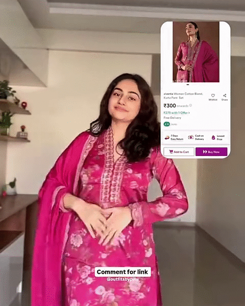 👗 Women Cotton Blend  Kurta Pant Set – Only ₹300! Comfortable, Stylish, & Affordable