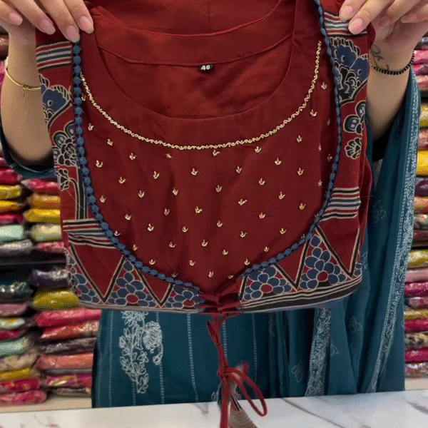 Our latest pure cotton anarkali with choli pattern is sure to steal everyone's heart ❤️