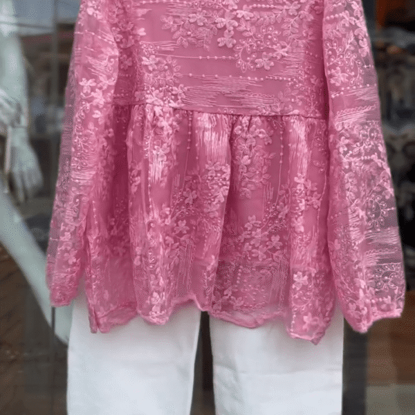 💫 Trendy Elegance: Ladies’ Stylish Net Top 💫