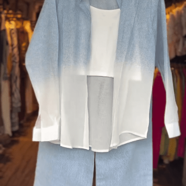 💙 Women’s Cotton Crepe Blue Co-ord Set 💙