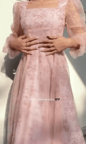 🌸 “Blush Pink Princess Dress 🌸 | Fairy-Tale Vibes”