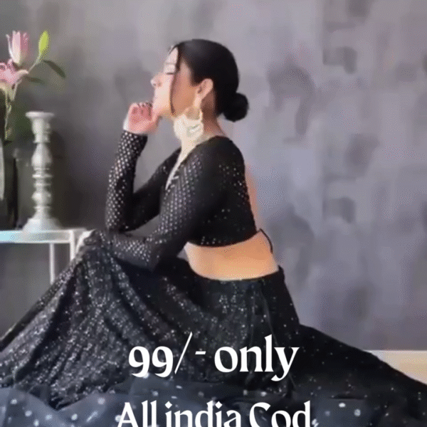 💃 Dazzle in Black – Designer Lehenga Choli for You 💎